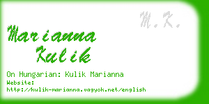 marianna kulik business card